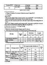 Giáo án Vật lý Lớp 9 - Tiết 53 Kiểm tra 1 tiết - Năm học 2018-2019